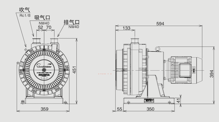 岩田真空泵ISPC-1000尺寸，维修保养
