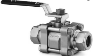 SwageLok世伟洛克不锈钢 3 件式 60 系列球阀，加强型 PTFE 阀座